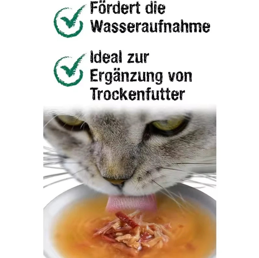 Pack 20x40 gr - Leonardo Drink Sopa para Gatos - Alimento Complementario para Gatos Adultos - Favorece la Hidratación