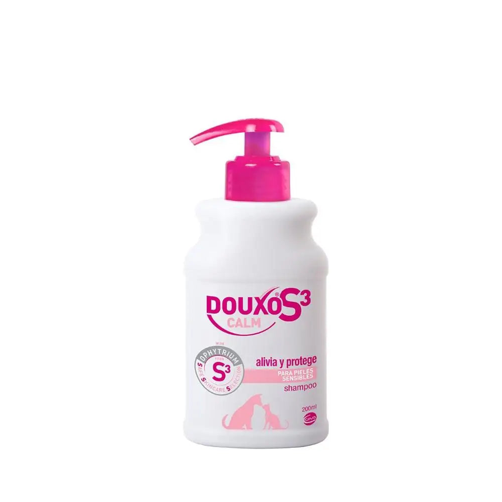 Douxo S3 Calm - Champú, Mousse y Toallitas Calmantes para Perros y Gatos con Piel Sensible