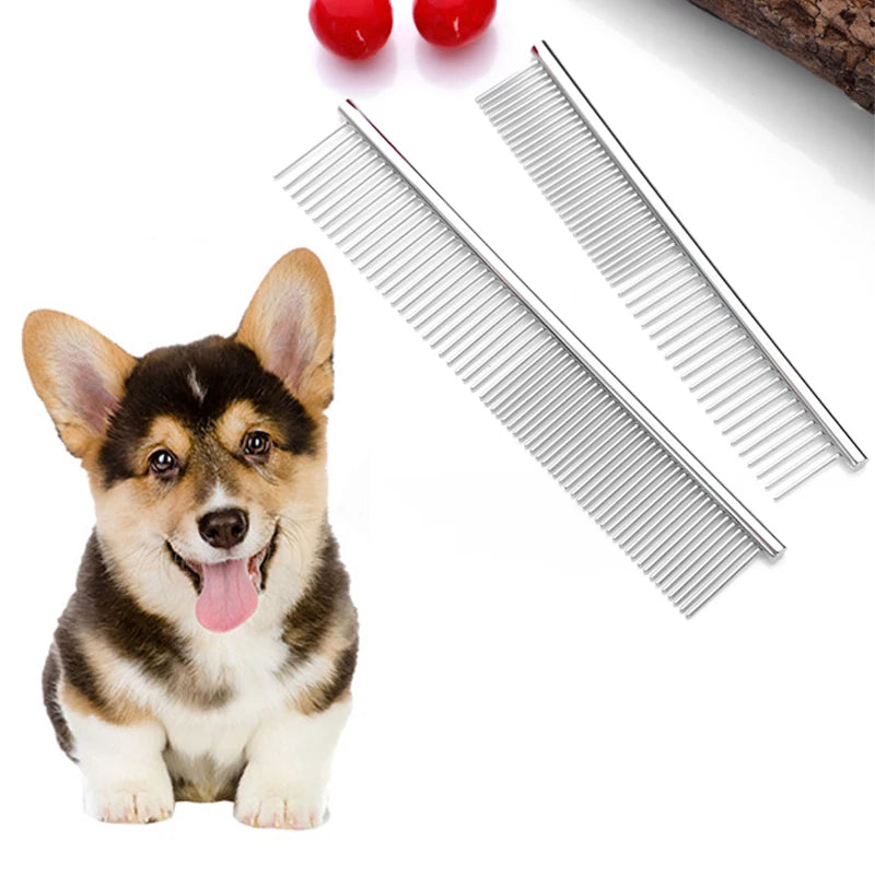 Peine Desenredante de Acero Inoxidable para Perros y Gatos - 16 cm y 19 cm