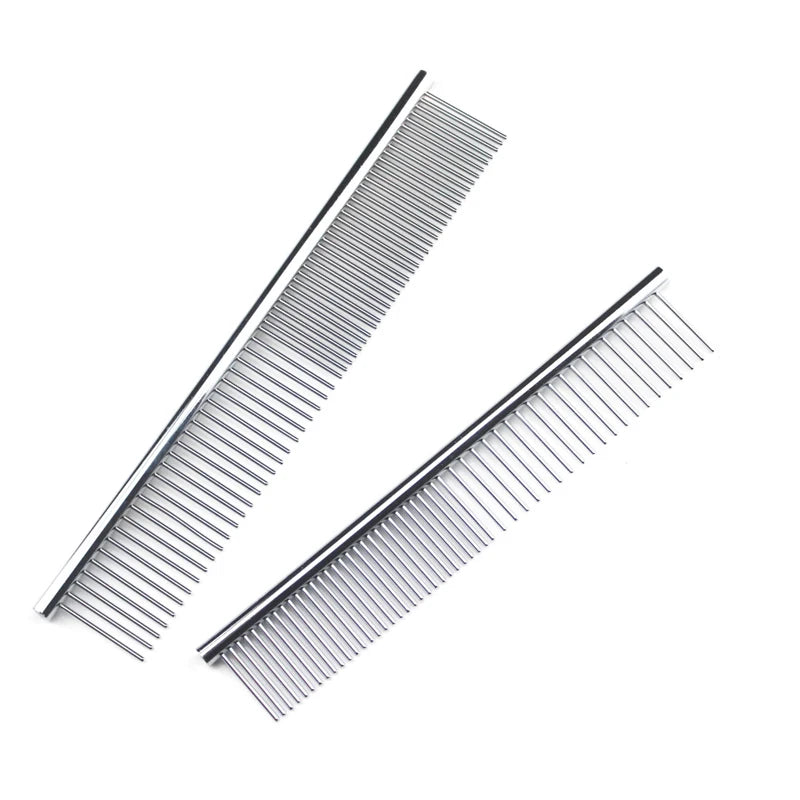 Peine Desenredante de Acero Inoxidable para Perros y Gatos - 16 cm y 19 cm