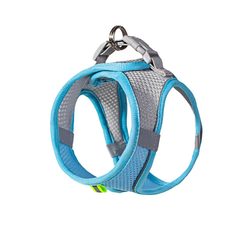 Arnés Ajustable con Correa para Perros y Gatos Pequeños — Reflectante y Transpirable | 7 Colores