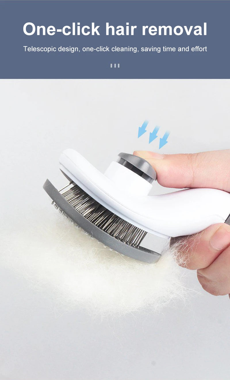 Cepillo quitapelos para perros y gatos – Peine de aseo para pelo largo, limpieza y baño – Accesorios para mascotas
