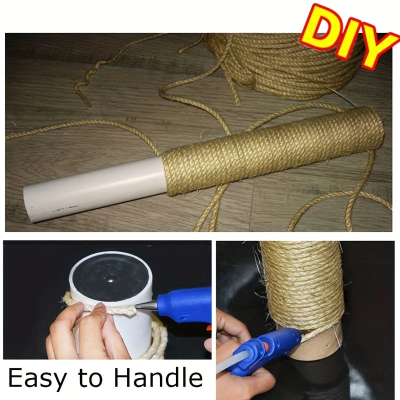 Cuerda de Sisal Natural para Rascador de Gatos — DIY Protector de Muebles | 10m, 20m o 50m