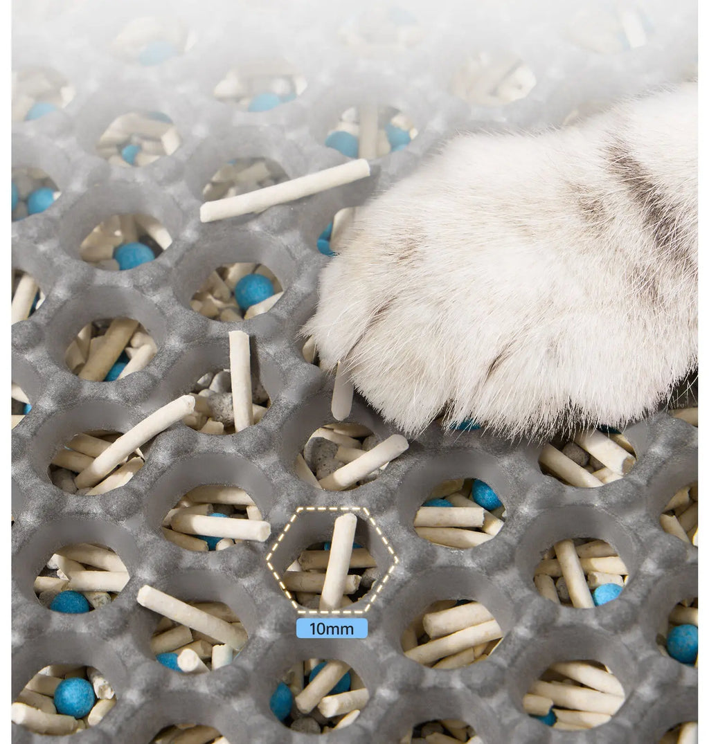 Alfombra para Arenero de Gatos, Impermeable Doble Capa, Antideslizante y Lavable para Mascotas