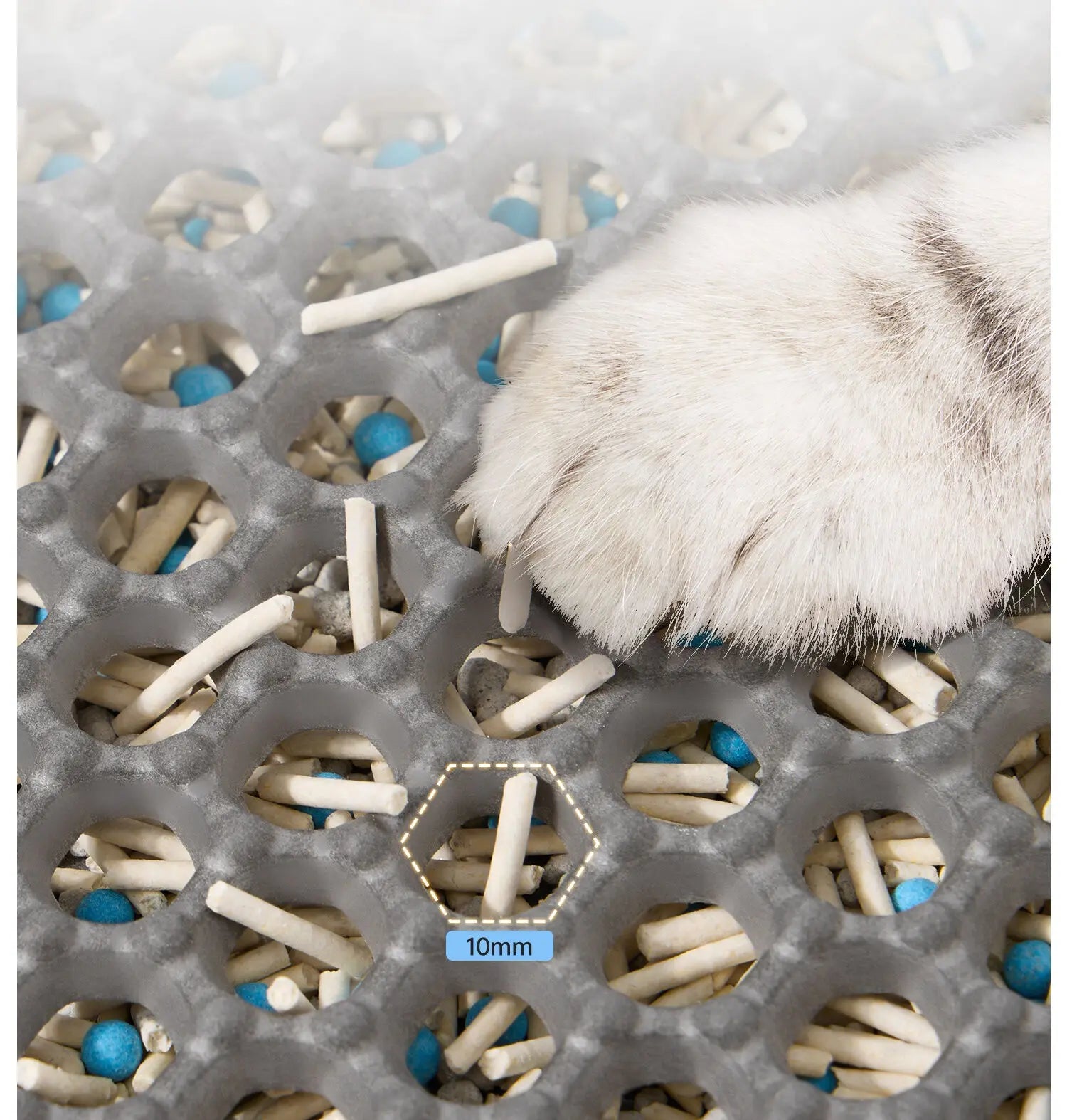 Alfombra para Arenero de Gatos, Impermeable Doble Capa, Antideslizante y Lavable para Mascotas