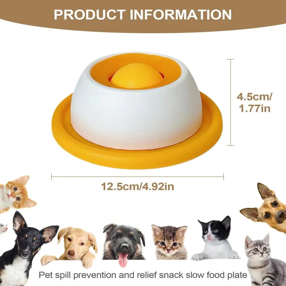 Comedero Lento Interactivo para Perros y Gatos - Juguete Lamer Antiengullimiento