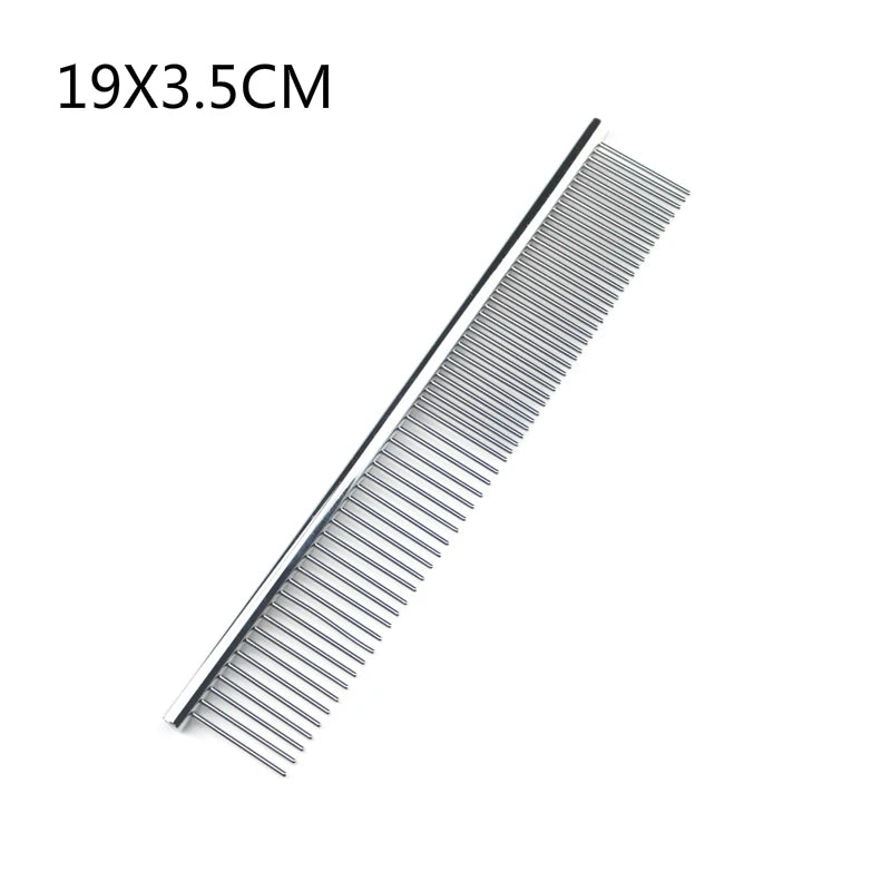 Peine Desenredante de Acero Inoxidable para Perros y Gatos - 16 cm y 19 cm