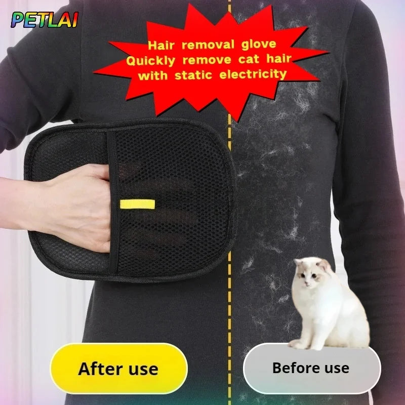 Guante Quitapelos para Perros y Gatos - Reutilizable, Electrostático y Lavable
