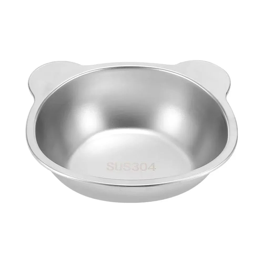 Comedero Elevado de Acero Inoxidable 304 para Gatos y Cachorros — Diseño Inclinado 15°