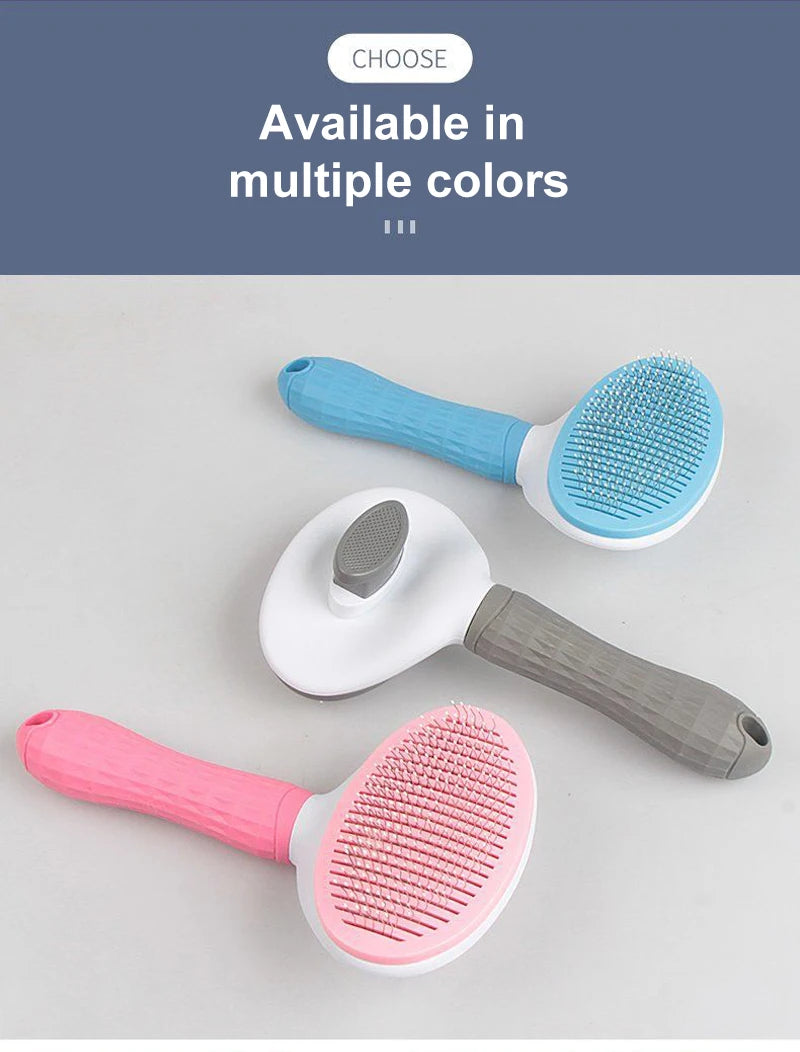 Cepillo quitapelos para perros y gatos – Peine de aseo para pelo largo, limpieza y baño – Accesorios para mascotas