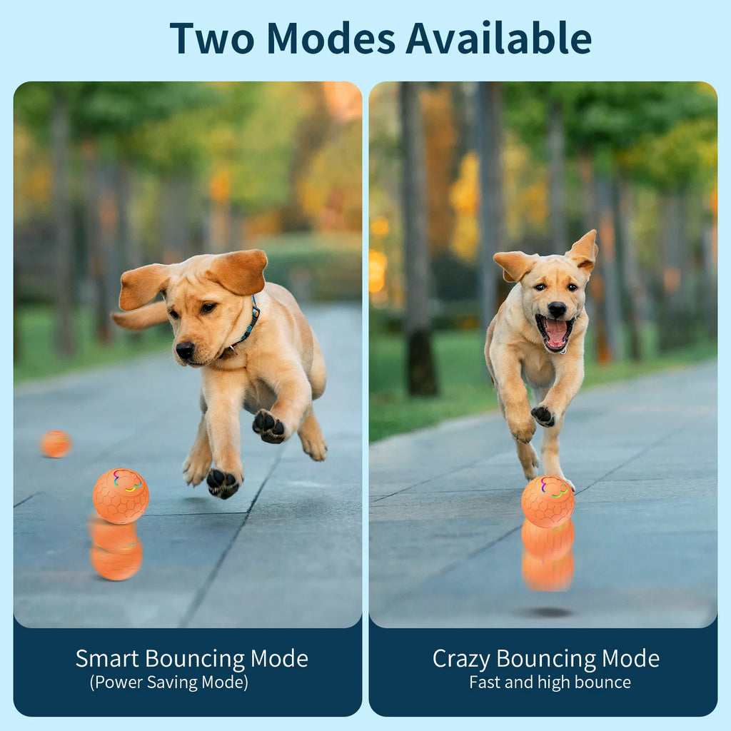 Pelota Inteligente Interactiva para Perros y Gatos - Electrónica, Automática, con Luces RGB y Carga USB