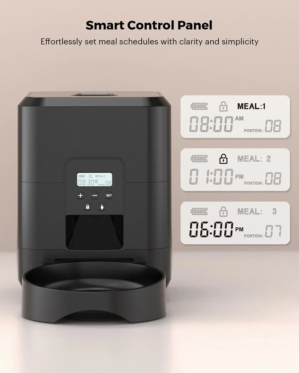 Comedero Automático Inteligente para Gatos y Perros — Con Temporizador y WiFi | 2L