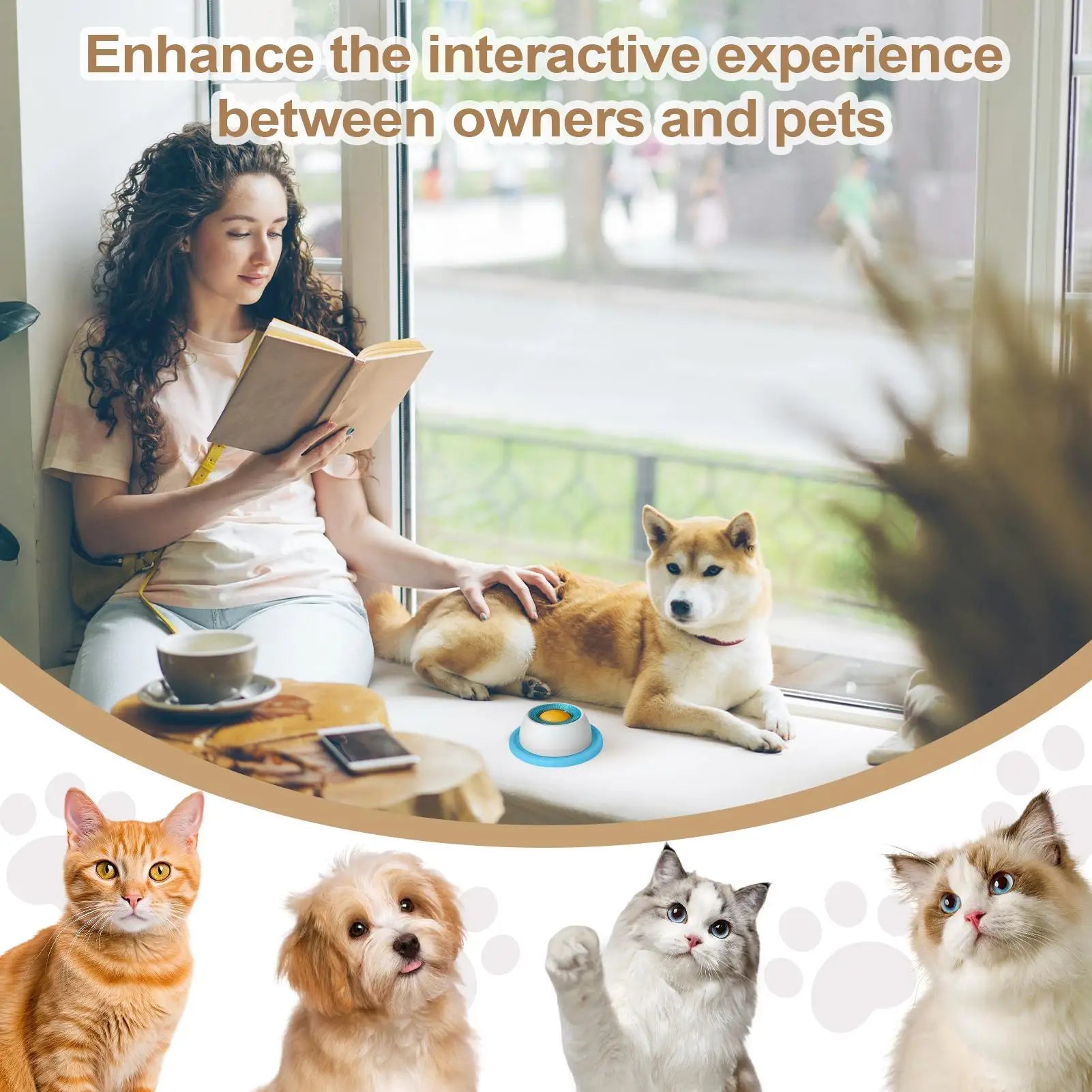 Comedero Lento Interactivo para Perros y Gatos - Juguete Lamer Antiengullimiento