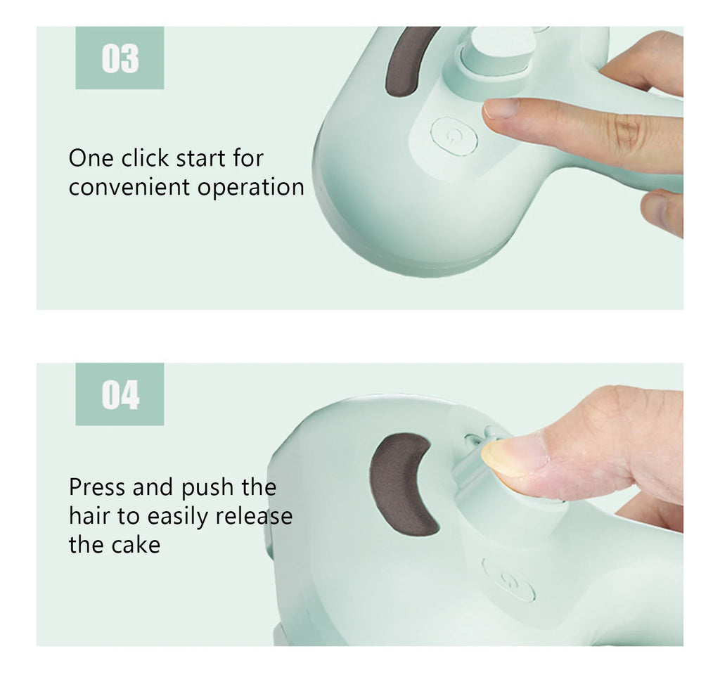 Cepillo Vaporizador con Spray para Perros y Gatos - 2 en 1 Masaje y Cepillado Recargable USB