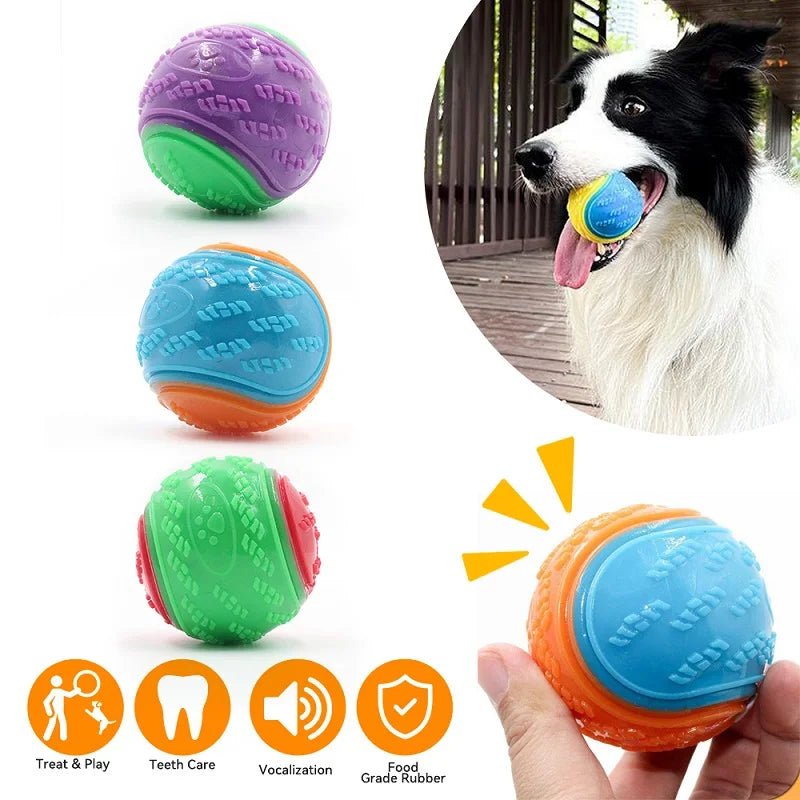 Pelota Interactiva para Perros - Juguete TPR Resistente con Sonido