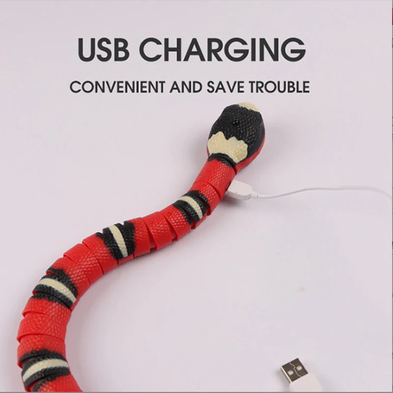 Juguete Automático Interactivo para Gatos - Serpiente con Sensor Inteligente y Carga USB