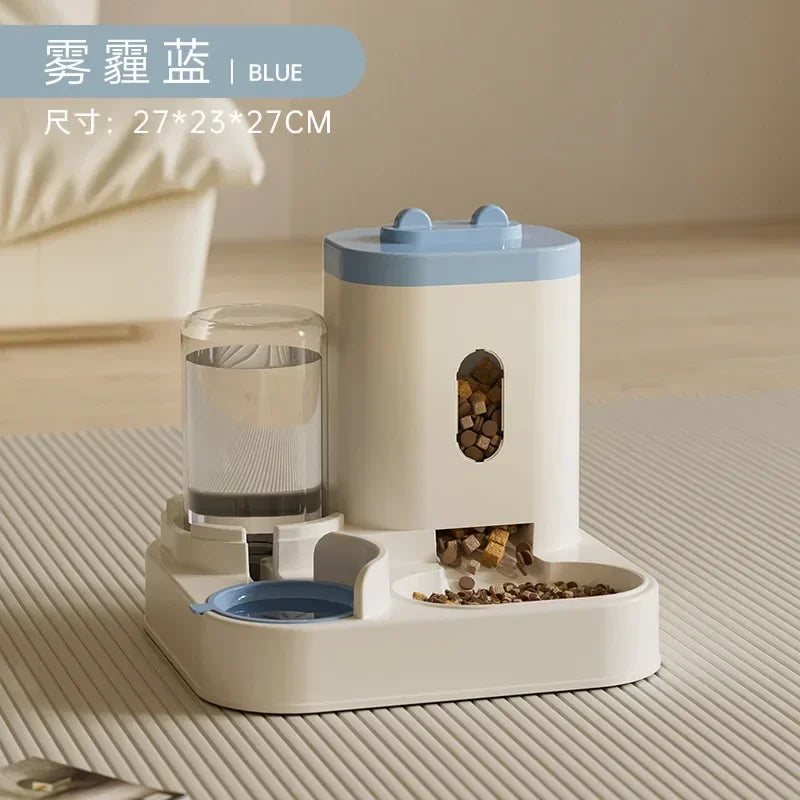 Comedero Automático con Fuente de Agua para Perros y Gatos - Gran Capacidad 2L