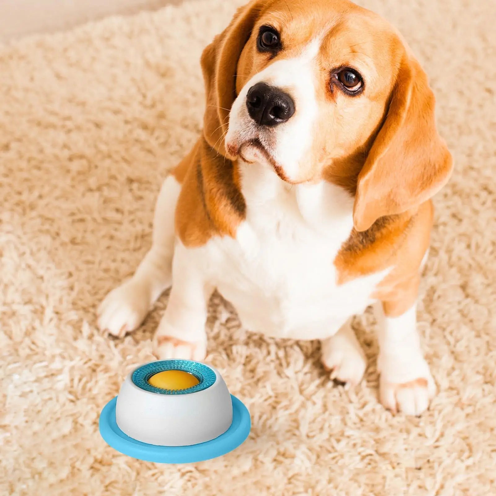 Comedero Lento Interactivo para Perros y Gatos - Juguete Lamer Antiengullimiento