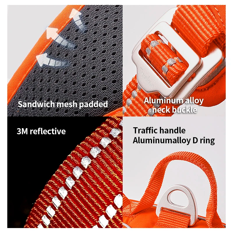 Arnés para Perros Truelove TLH5654 - Sin Tirones, Reflectante, Ajustable y Cómodo