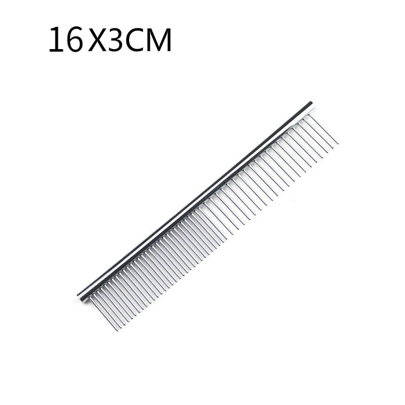Peine Desenredante de Acero Inoxidable para Perros y Gatos - 16 cm y 19 cm