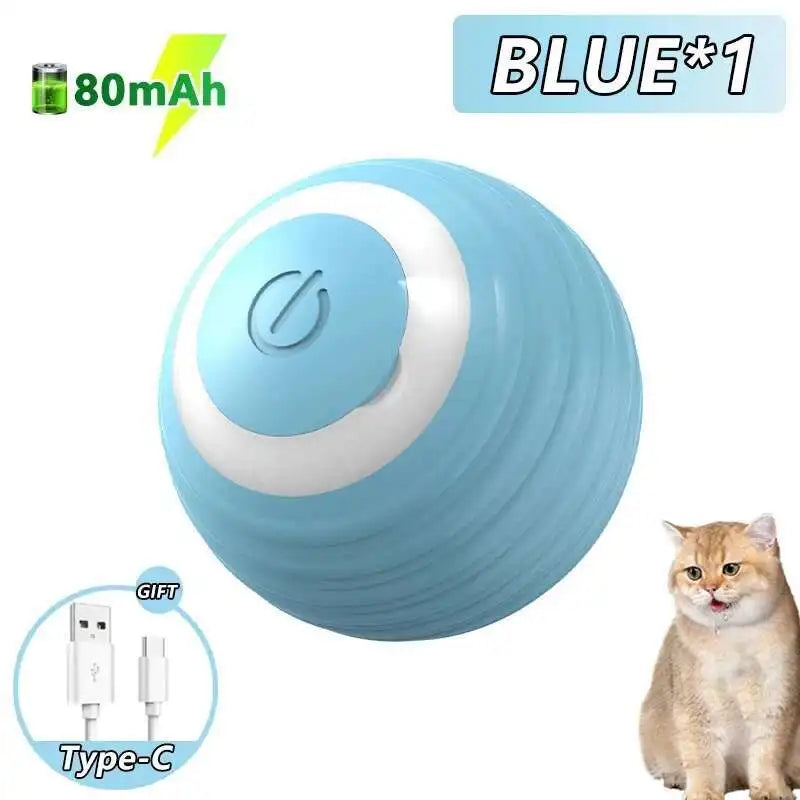 Pelota Inteligente Interactiva para Perros y Gatos - Electrónica, Automática, con Luces RGB y Carga USB
