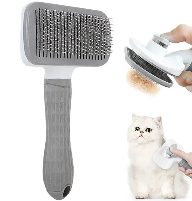 Cepillo quitapelos para perros y gatos – Peine de aseo para pelo largo, limpieza y baño – Accesorios para mascotas