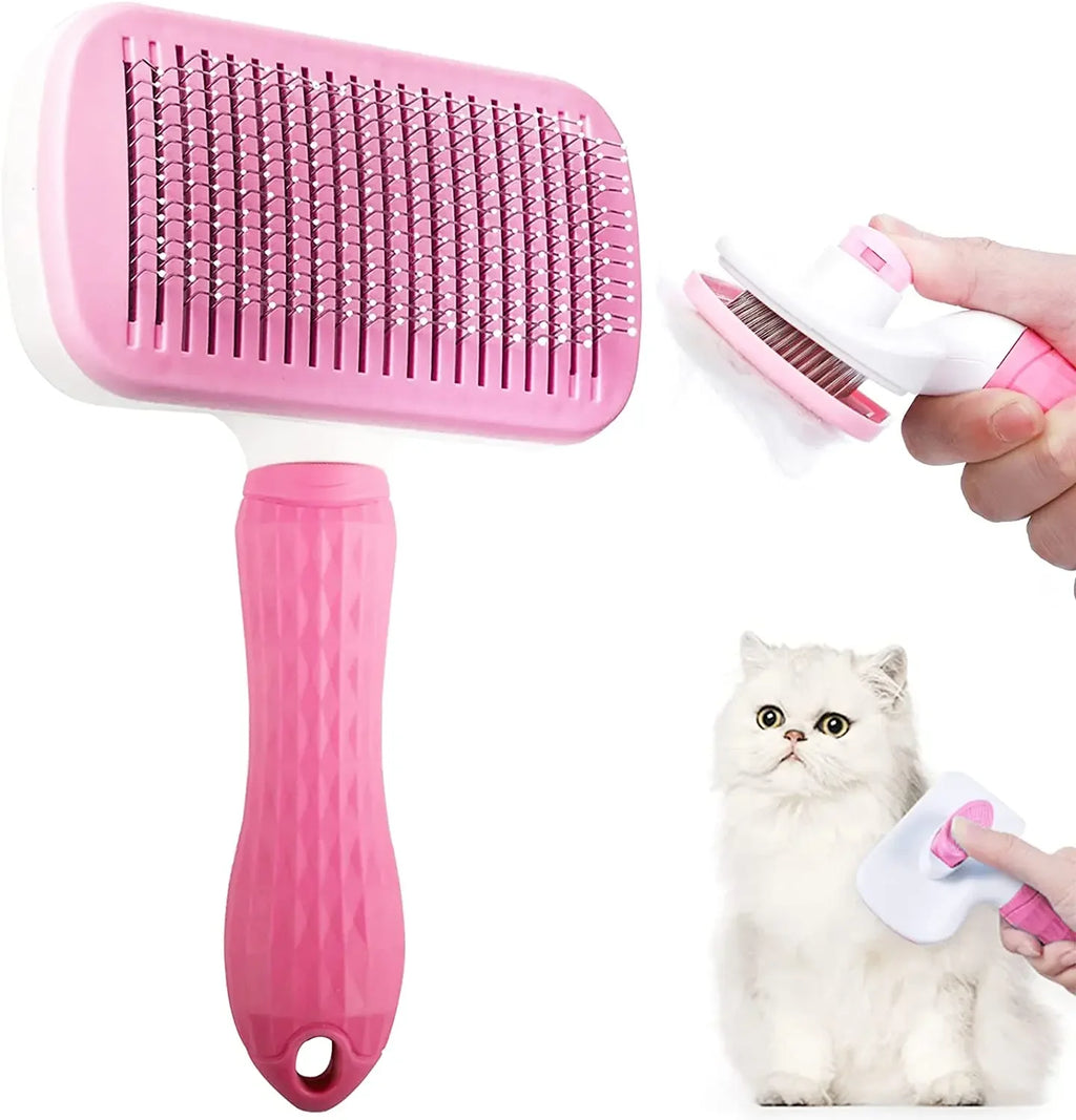 Cepillo quitapelos para perros y gatos – Peine de aseo para pelo largo, limpieza y baño – Accesorios para mascotas