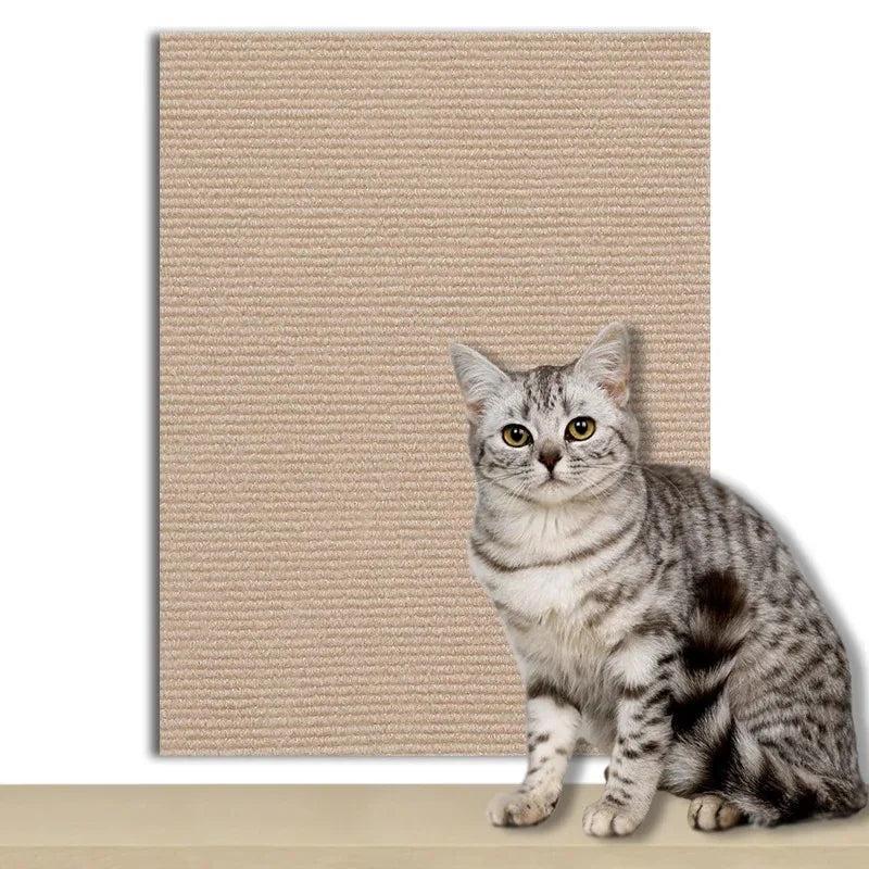Protector de Sofá Rascador para Gatos Autoadhesivo 60x200cm - Alfombrilla Recortable DIY