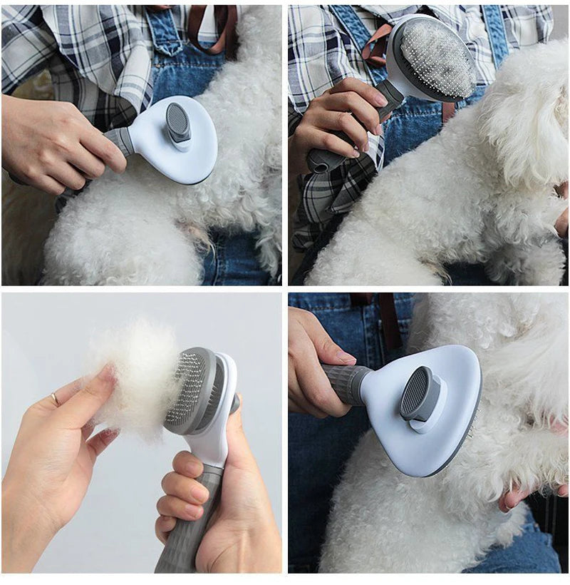 Cepillo quitapelos para perros y gatos – Peine de aseo para pelo largo, limpieza y baño – Accesorios para mascotas