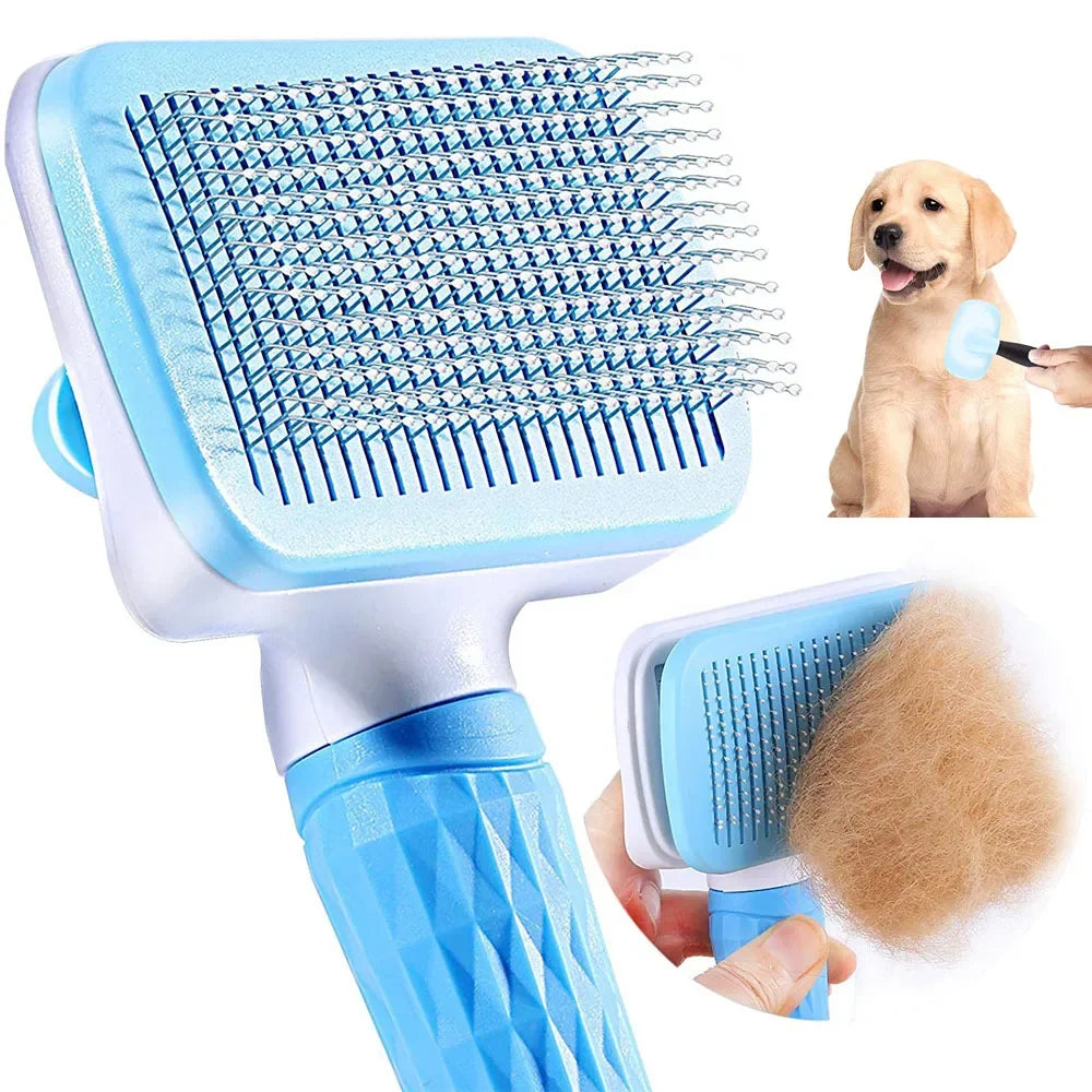 Cepillo quitapelos para perros y gatos – Peine de aseo para pelo largo, limpieza y baño – Accesorios para mascotas