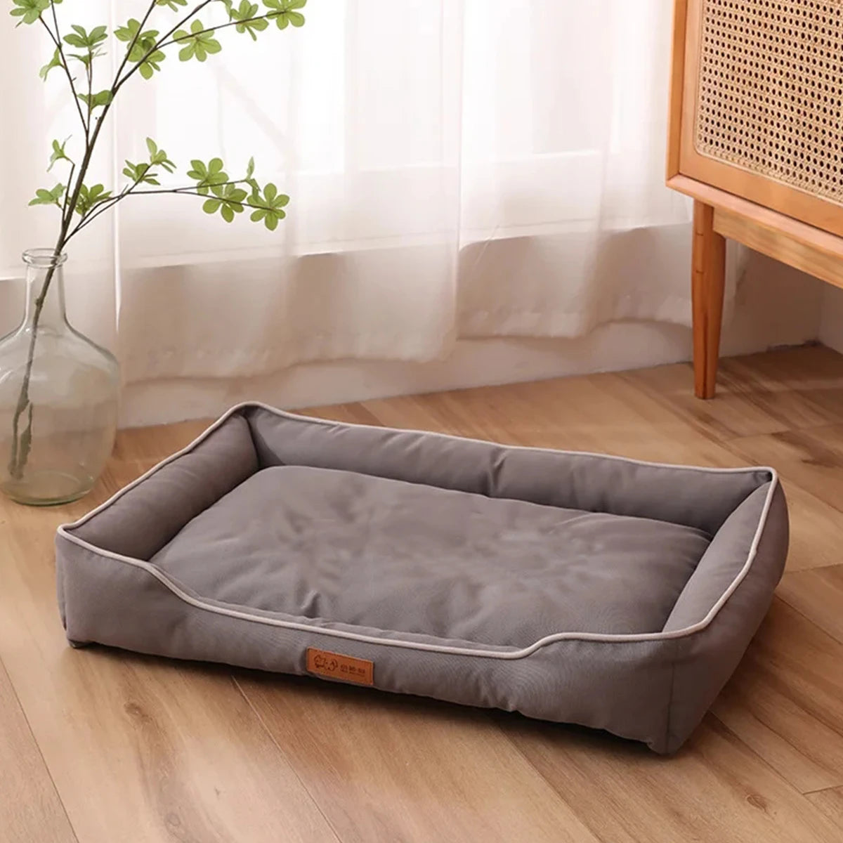 Cama para Perros y Gatos - Cuatro Estaciones, Impermeable, Acolchada y Resistente a Mordiscos