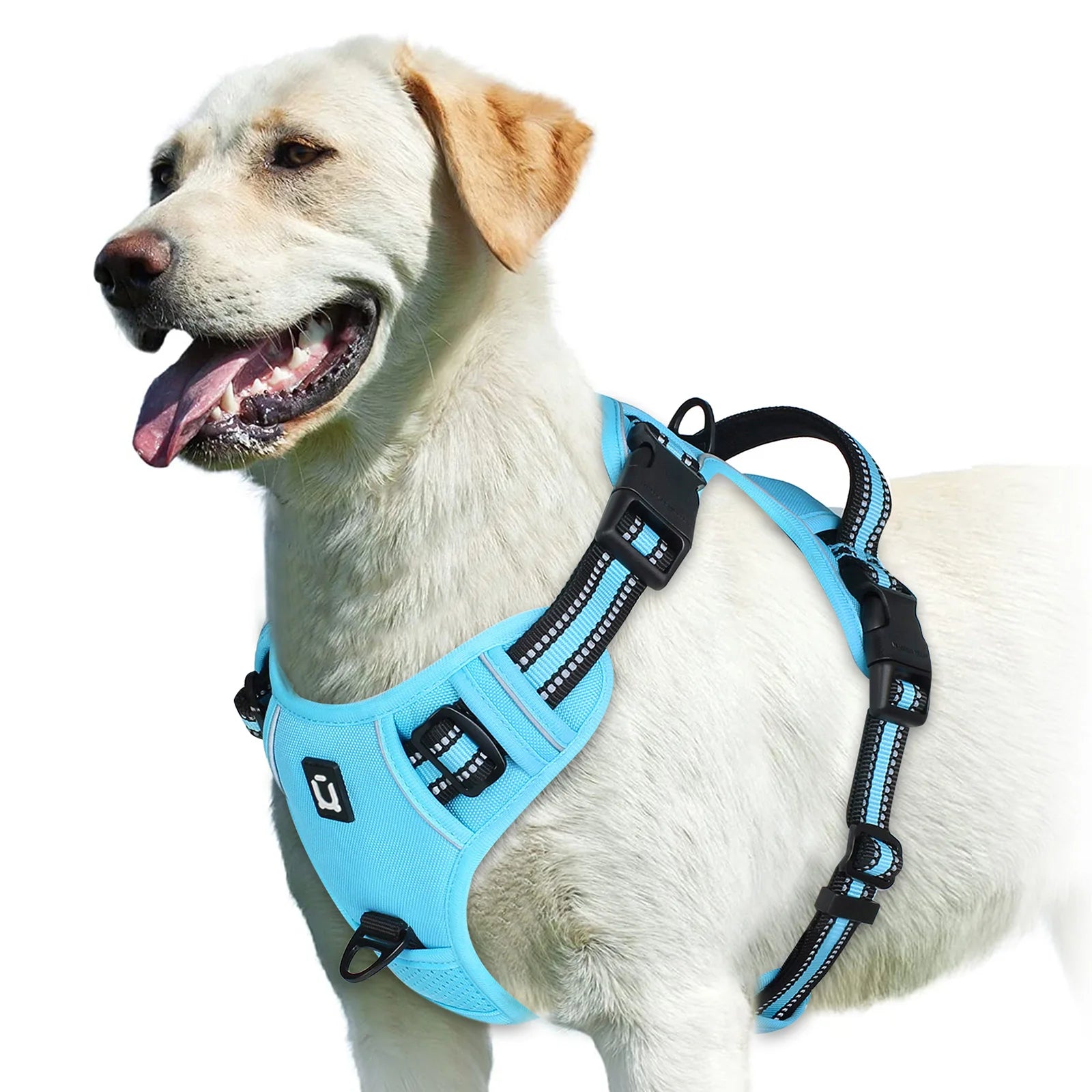 Arnés Antitirones para Perros, Chaleco Acolchado Ajustable con Asa de Control Fácil