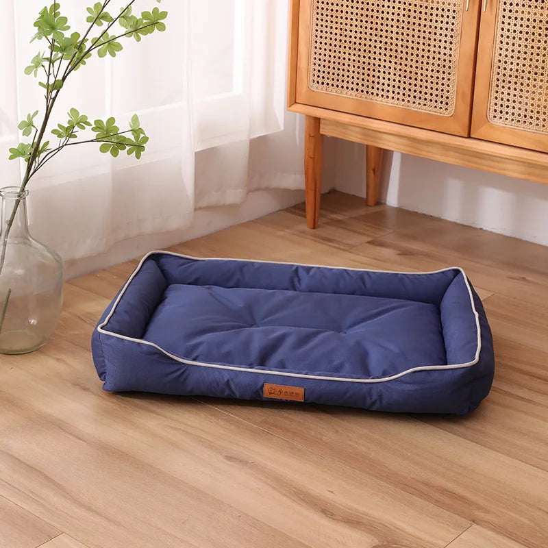 Cama para Perros y Gatos - Cuatro Estaciones, Impermeable, Acolchada y Resistente a Mordiscos