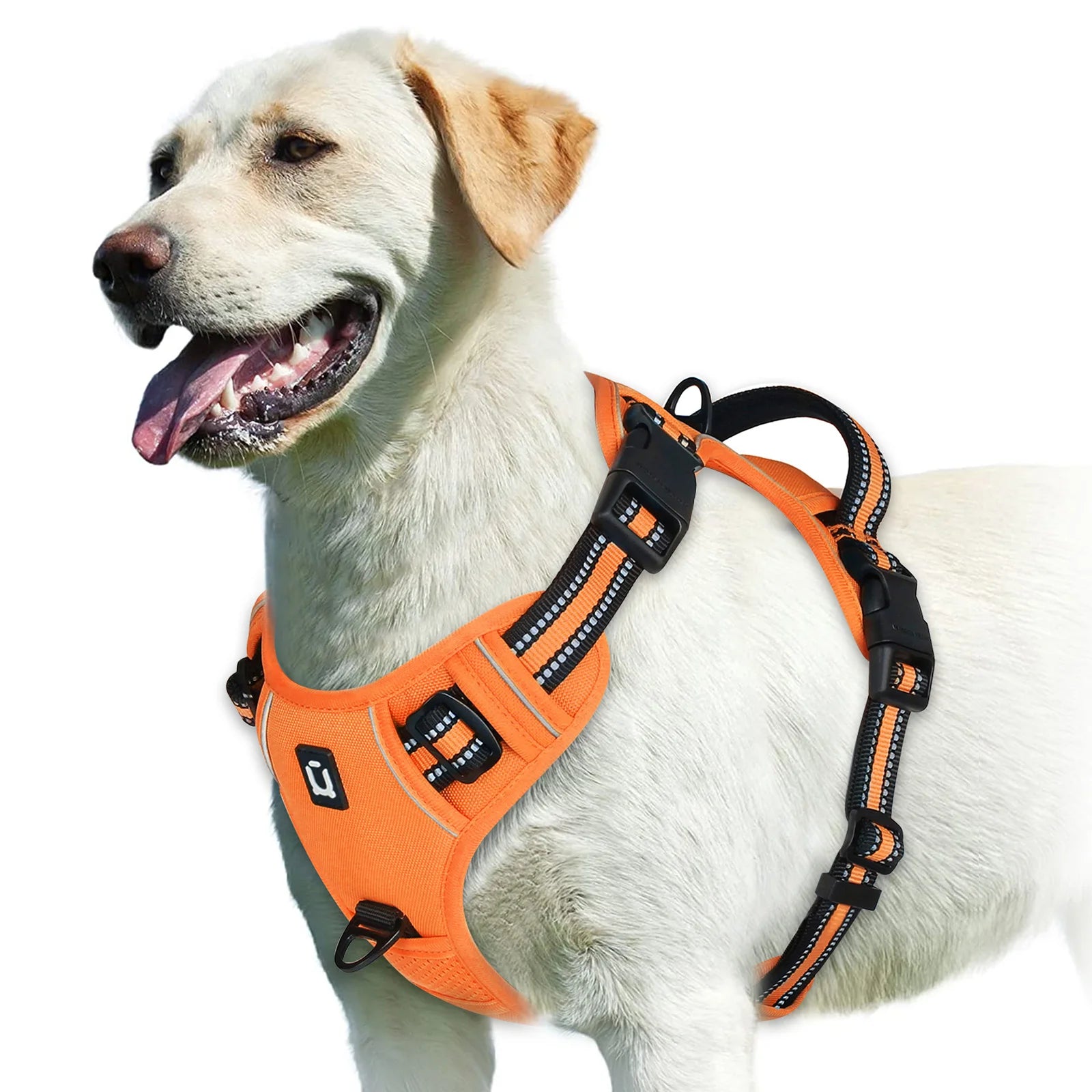 Arnés Antitirones para Perros, Chaleco Acolchado Ajustable con Asa de Control Fácil