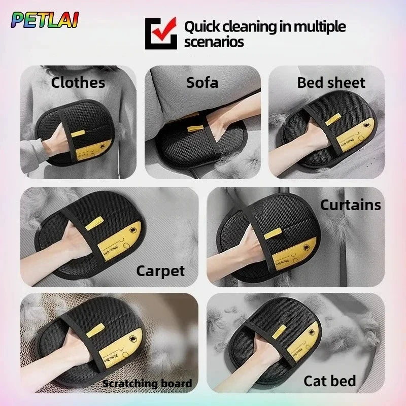 Guante Quitapelos para Perros y Gatos - Reutilizable, Electrostático y Lavable