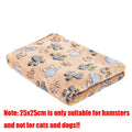 Manta Suave y Esponjosa para Mascotas, Franela con Estampado de Huellas, Cama Cálida y Cómoda para Perros y Gatos