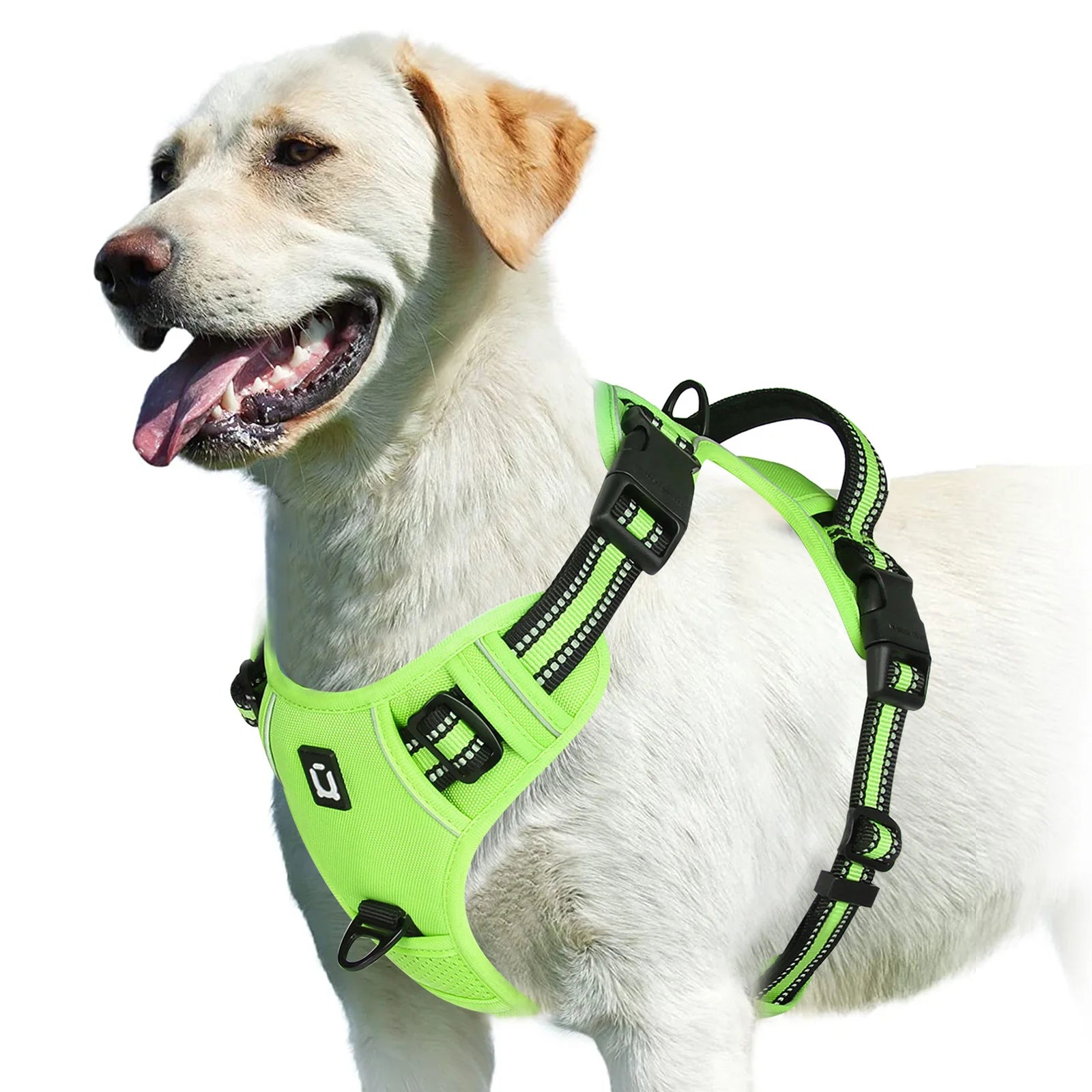 Arnés Antitirones para Perros, Chaleco Acolchado Ajustable con Asa de Control Fácil