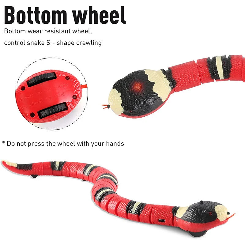 Juguete Automático Interactivo para Gatos - Serpiente con Sensor Inteligente y Carga USB