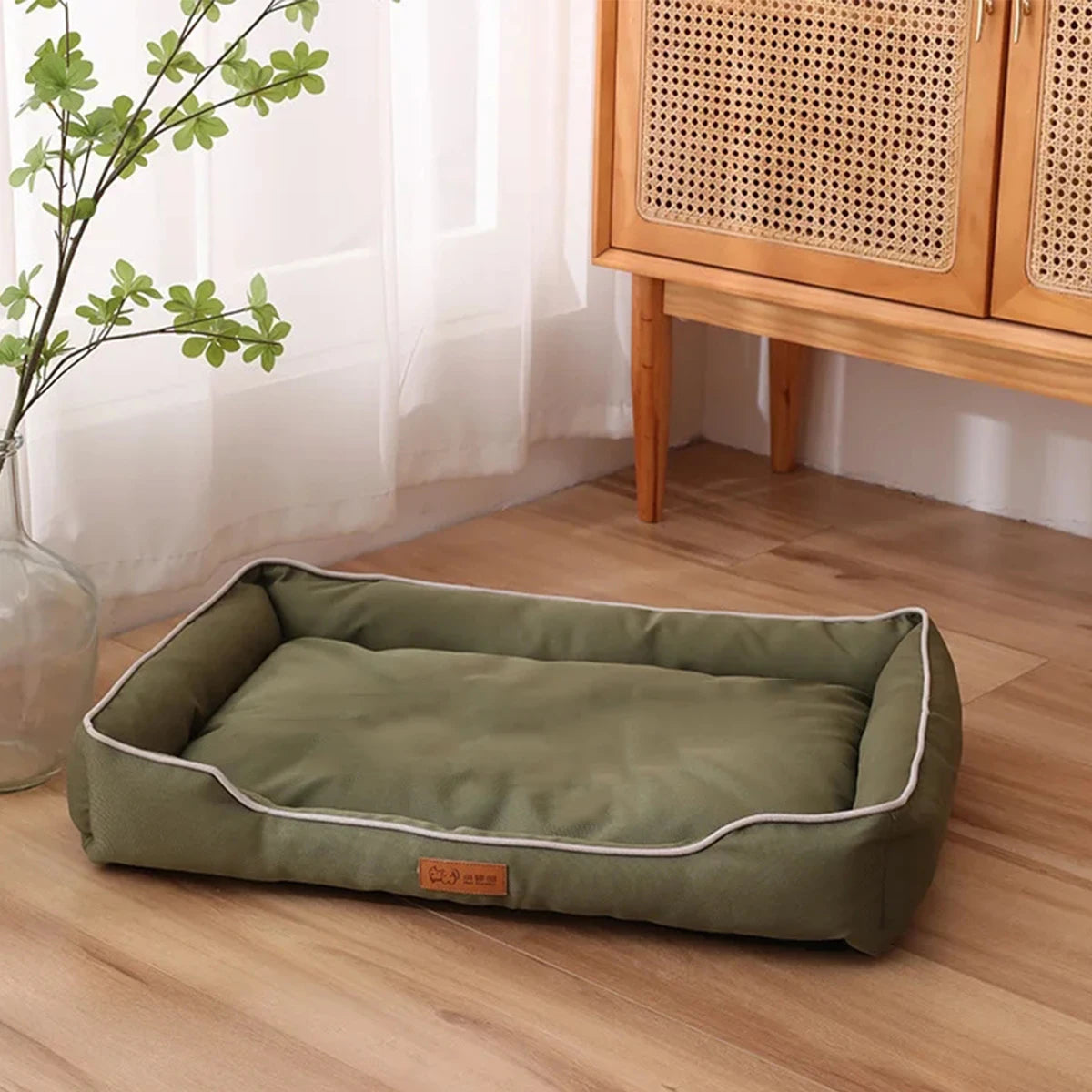 Cama para Perros y Gatos - Cuatro Estaciones, Impermeable, Acolchada y Resistente a Mordiscos