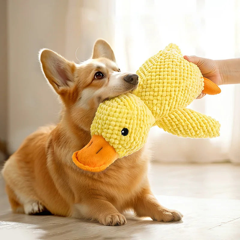 Juguete de Peluche Ganso para Perros y Gatos - Mordedor con Sonido