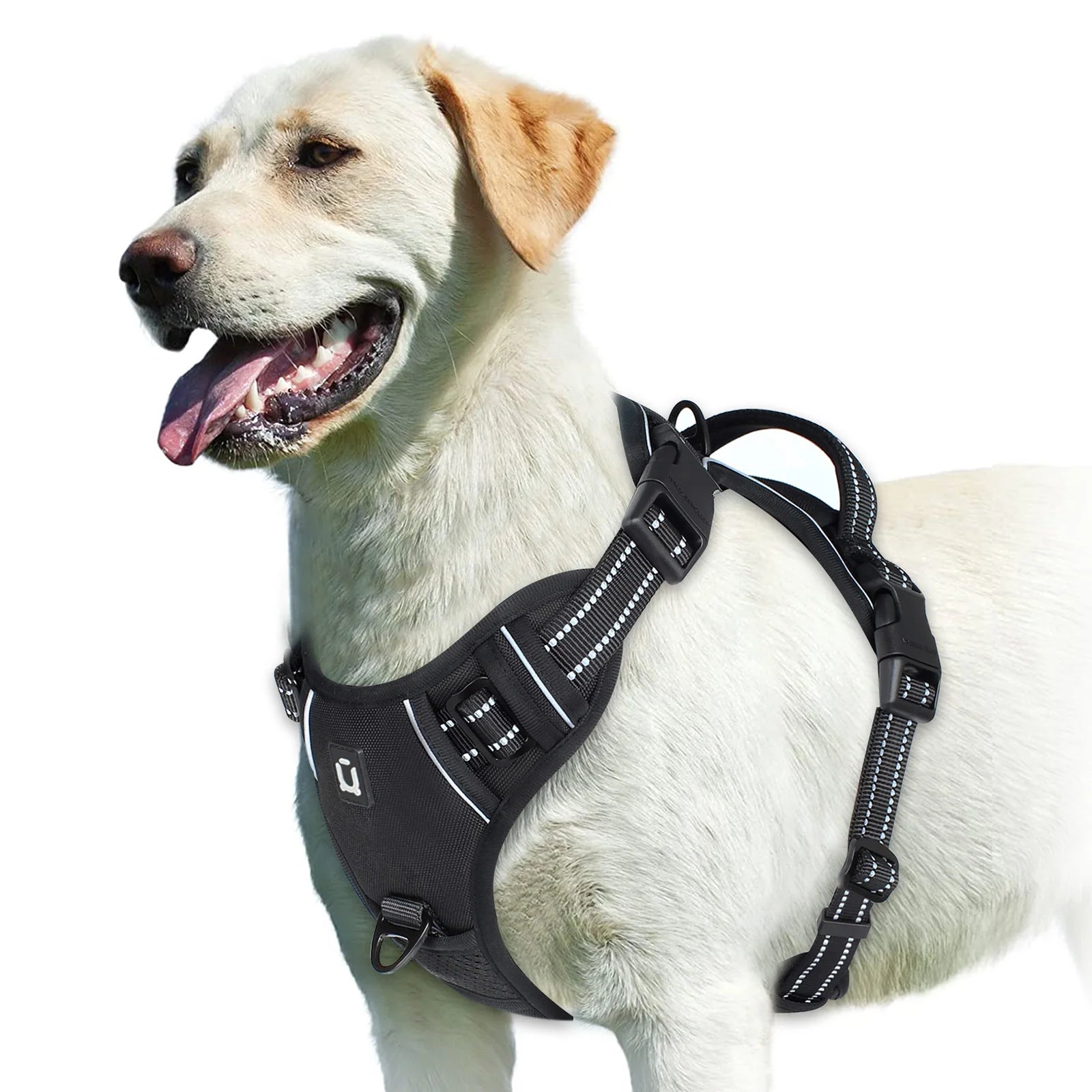 Arnés Antitirones para Perros, Chaleco Acolchado Ajustable con Asa de Control Fácil