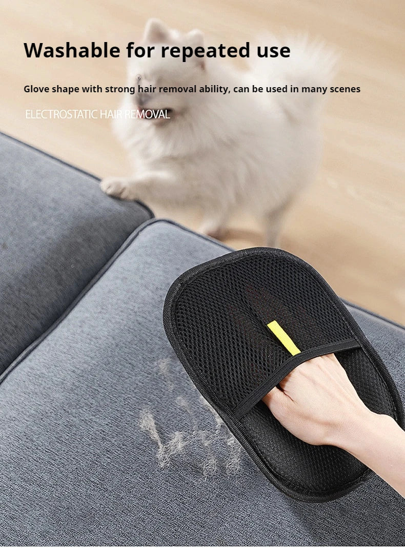 Guante Quitapelos para Perros y Gatos - Reutilizable, Electrostático y Lavable