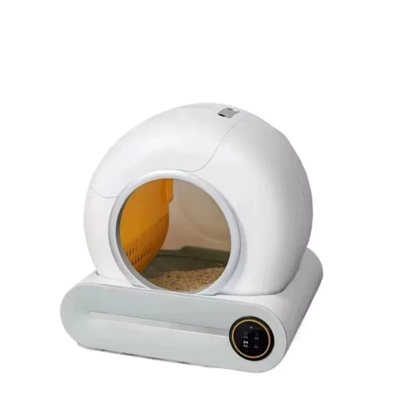 Arenero Automático Inteligente para Gatos de Gran Capacidad, Semiencerrado con Control Remoto por APP