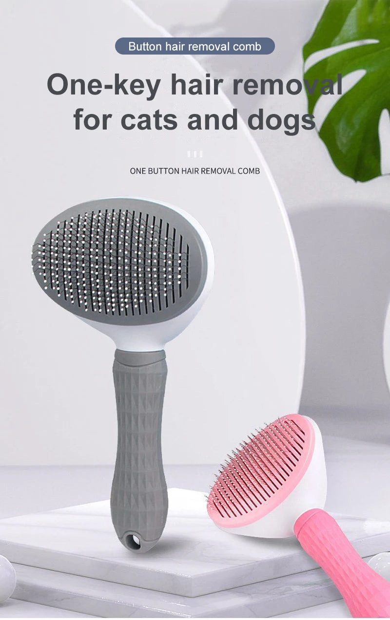 Cepillo quitapelos para perros y gatos – Peine de aseo para pelo largo, limpieza y baño – Accesorios para mascotas
