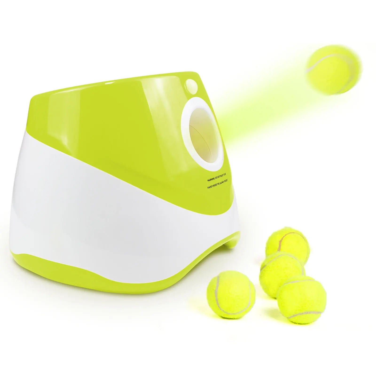 Lanzador Automático de Pelotas para Perros con 3 Pelotas de Tenis