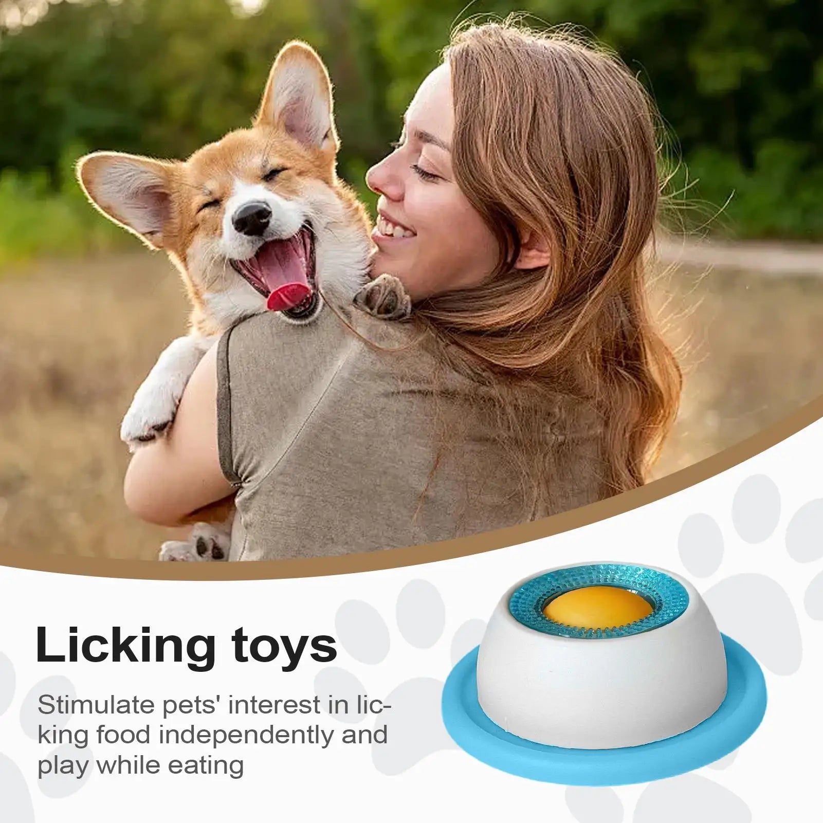 Comedero Lento Interactivo para Perros y Gatos - Juguete Lamer Antiengullimiento