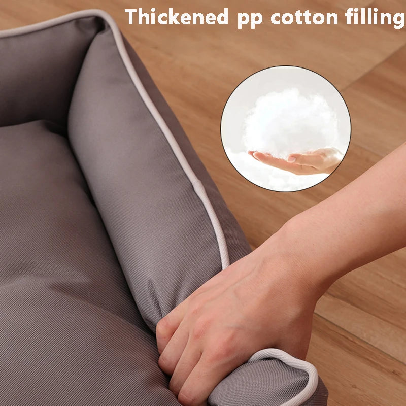 Cama para Perros y Gatos - Cuatro Estaciones, Impermeable, Acolchada y Resistente a Mordiscos
