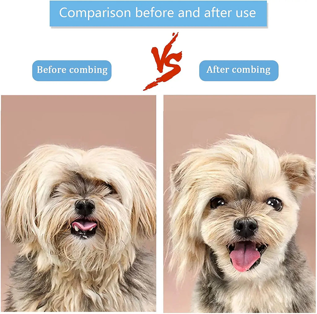 Cepillo quitapelos para perros y gatos – Peine de aseo para pelo largo, limpieza y baño – Accesorios para mascotas