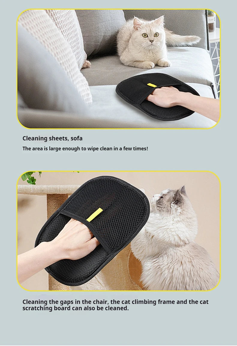 Guante Quitapelos para Perros y Gatos - Reutilizable, Electrostático y Lavable
