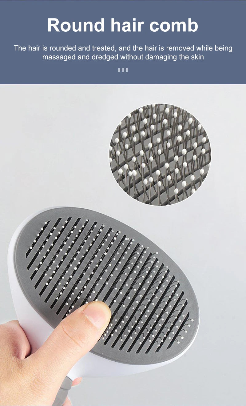 Cepillo quitapelos para perros y gatos – Peine de aseo para pelo largo, limpieza y baño – Accesorios para mascotas